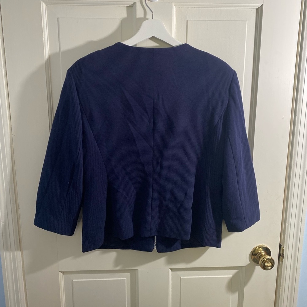 Roz & Ali Navy Suit Jacket SIZE LARGE - Picture 5 of 5